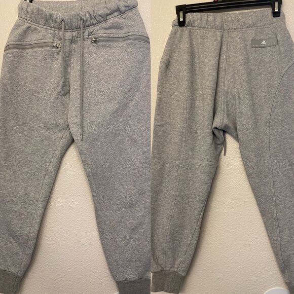 Adidas by Stella McCartney Pants - Adidas X Stella McCartney Sweat pants gray lounge wear organic cotton blend XS